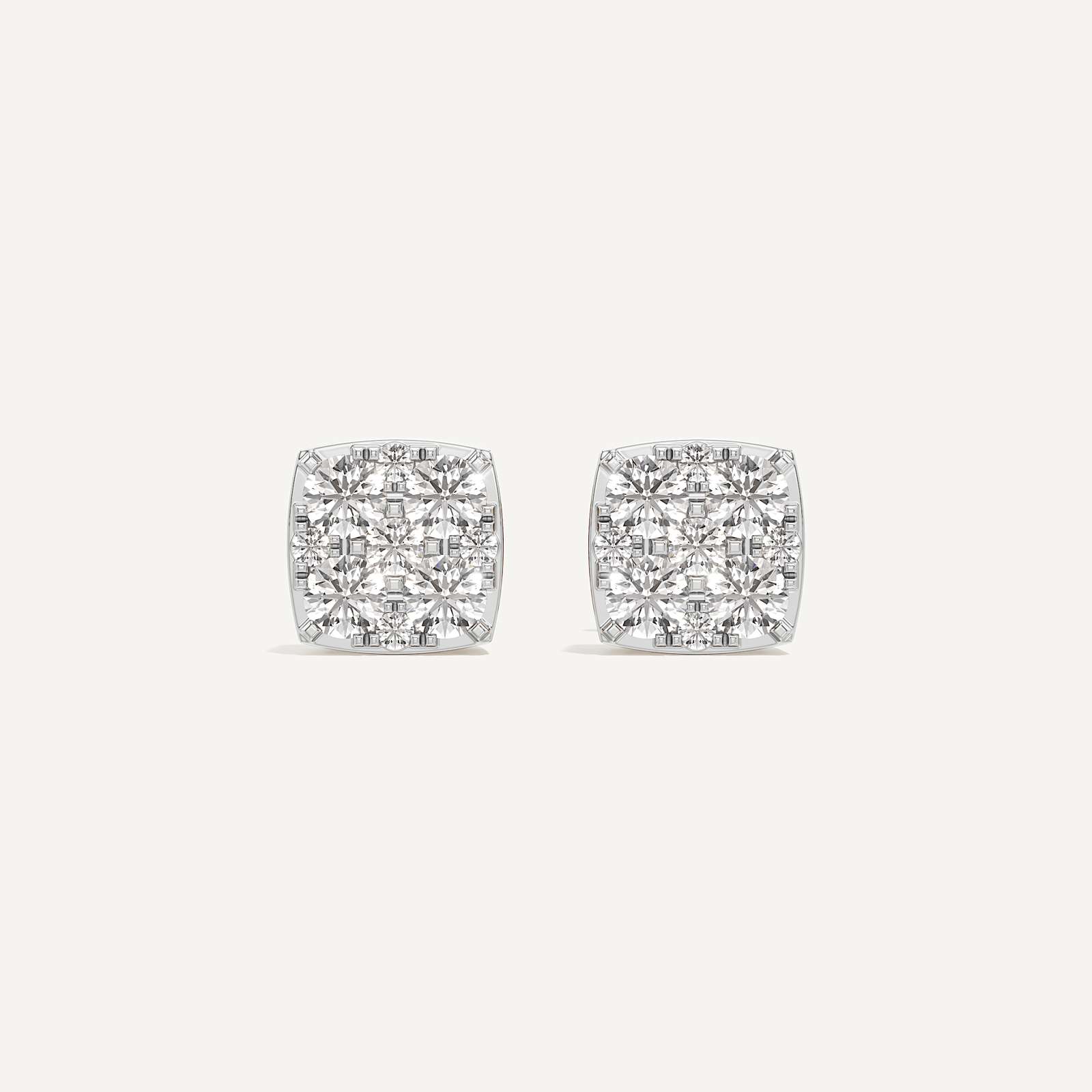 Timeless Cushion Diamond Earrings