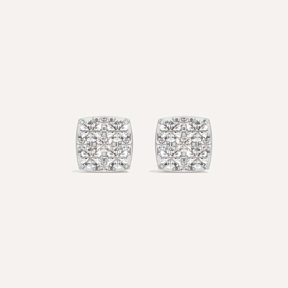 Timeless Cushion Diamond Earrings