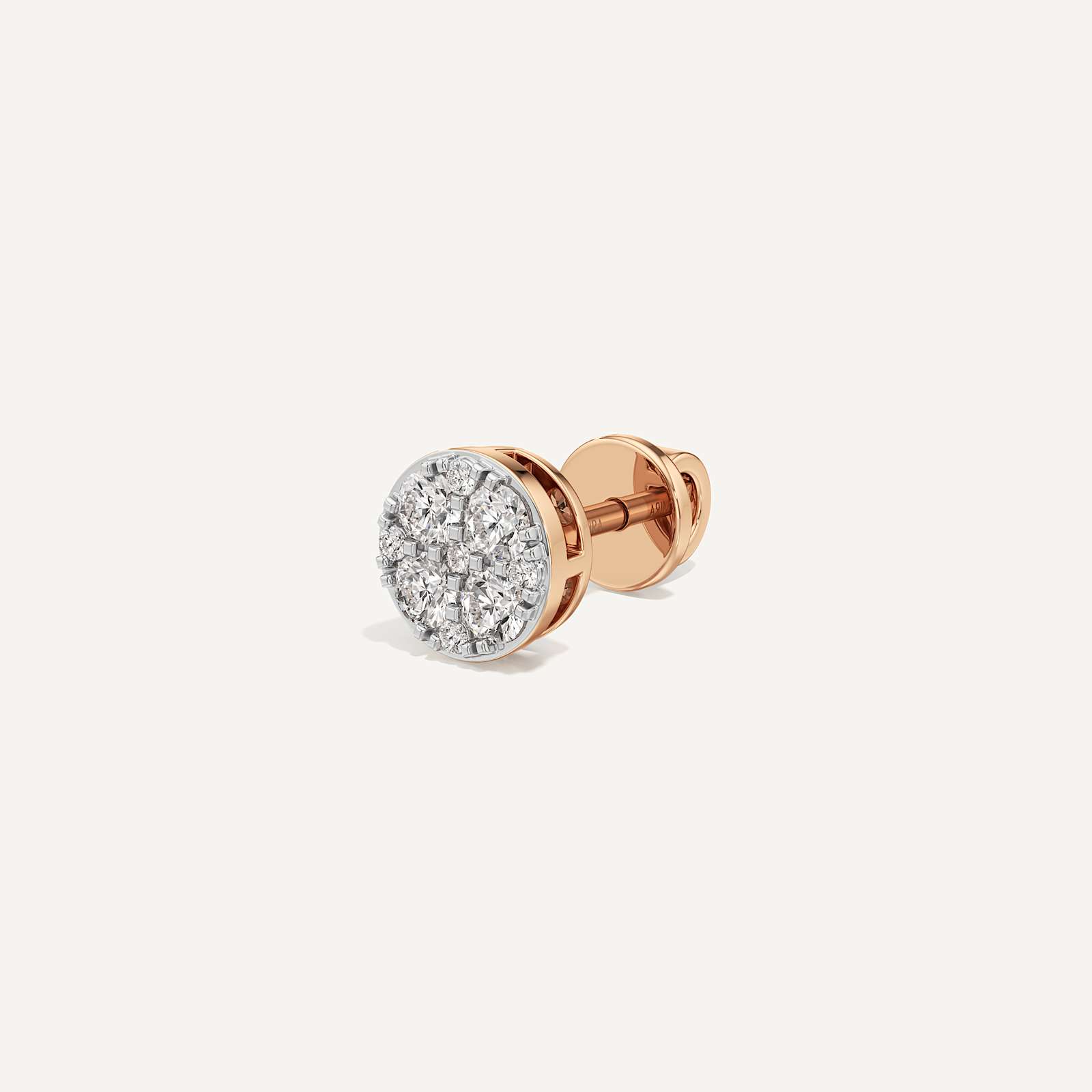 Classic Round Diamond Earring