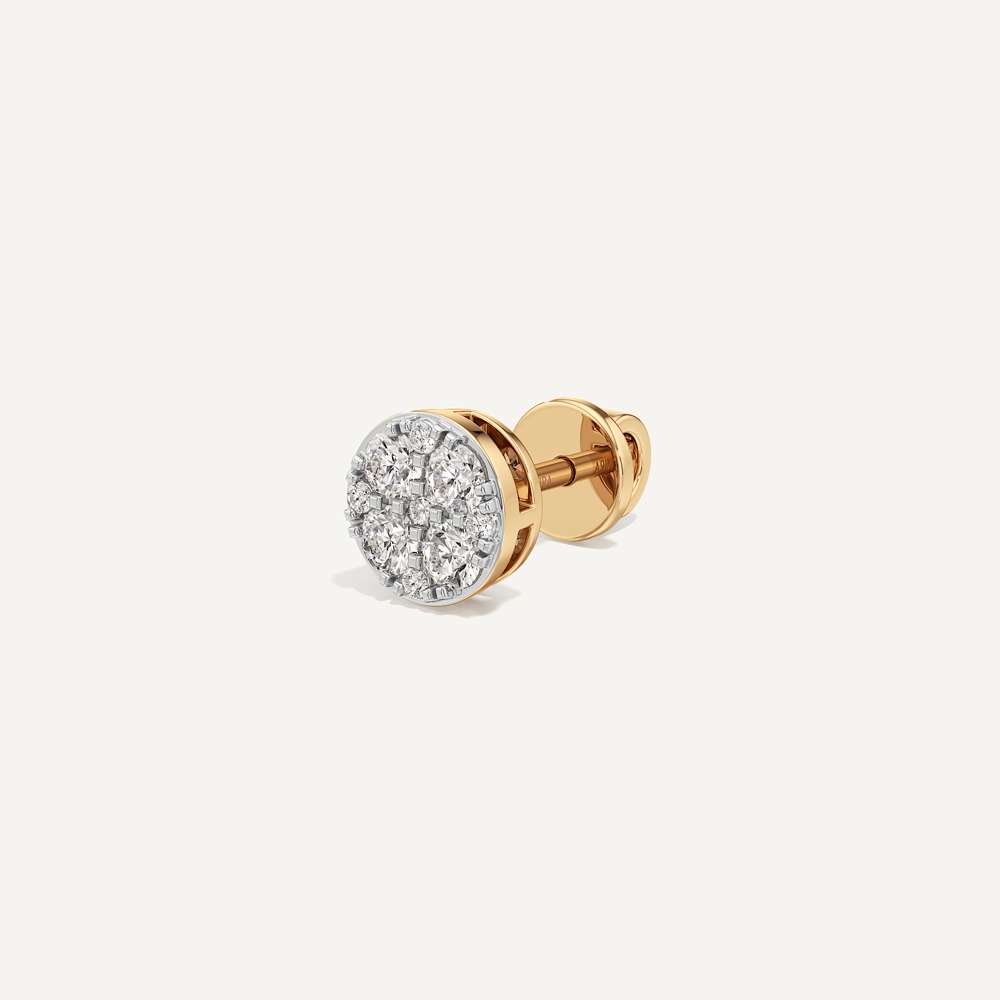 Classic Round Diamond Earring