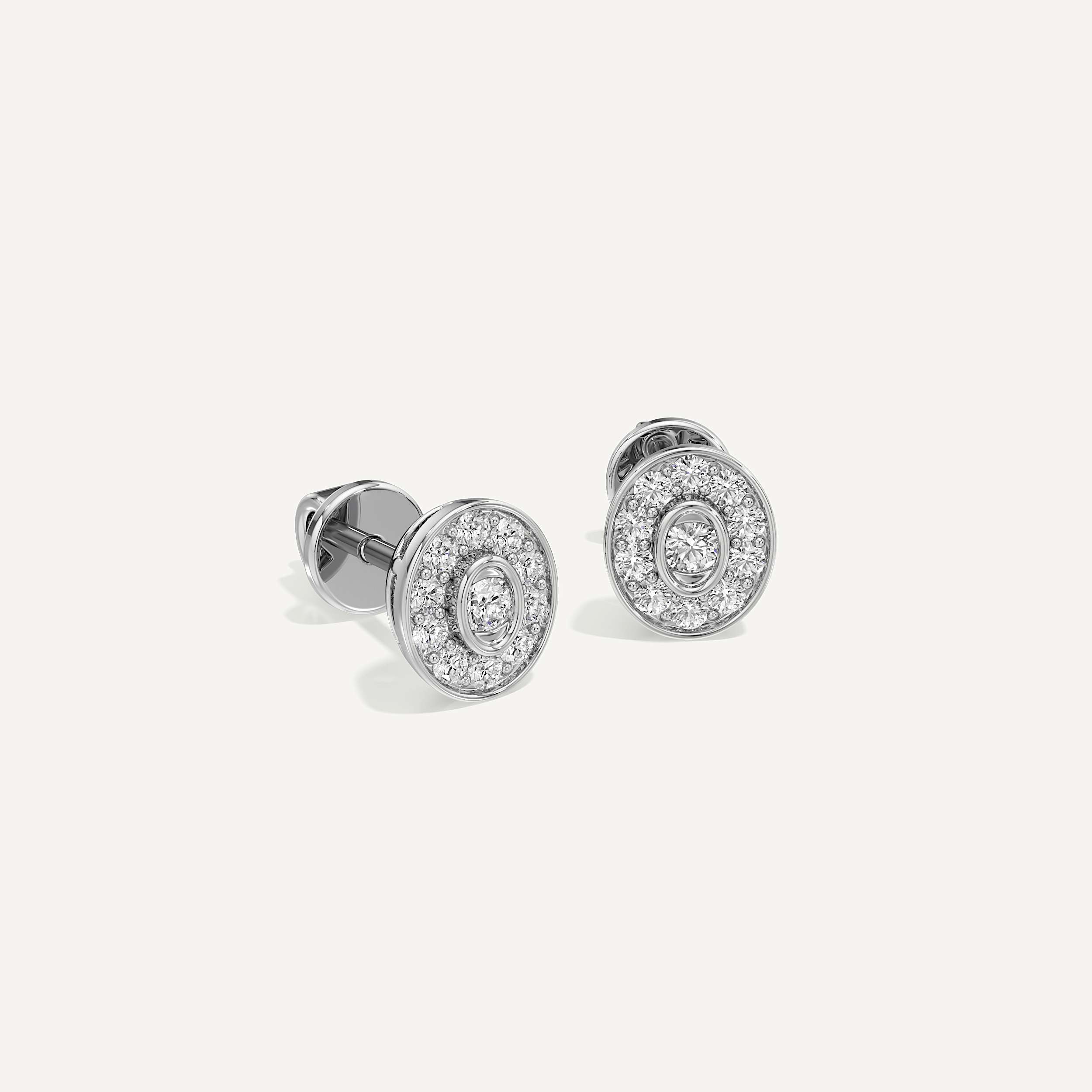 True Spark Oval Diamond Earrings