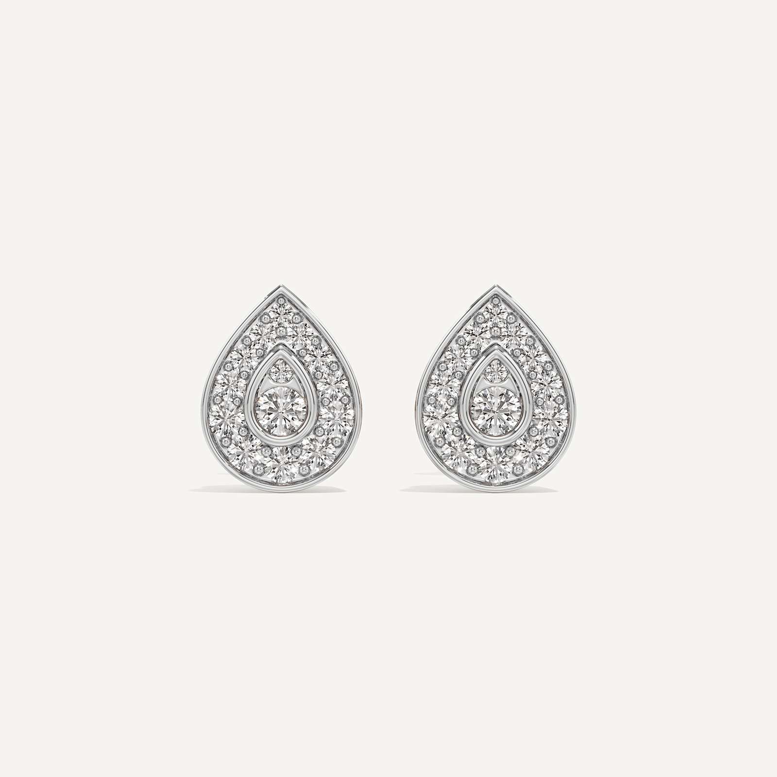 Always There Pear Diamond Earring