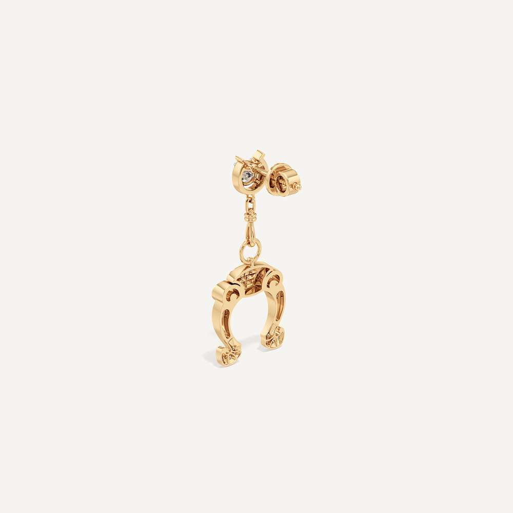 Vaulting Horseshoe Dangler Earring