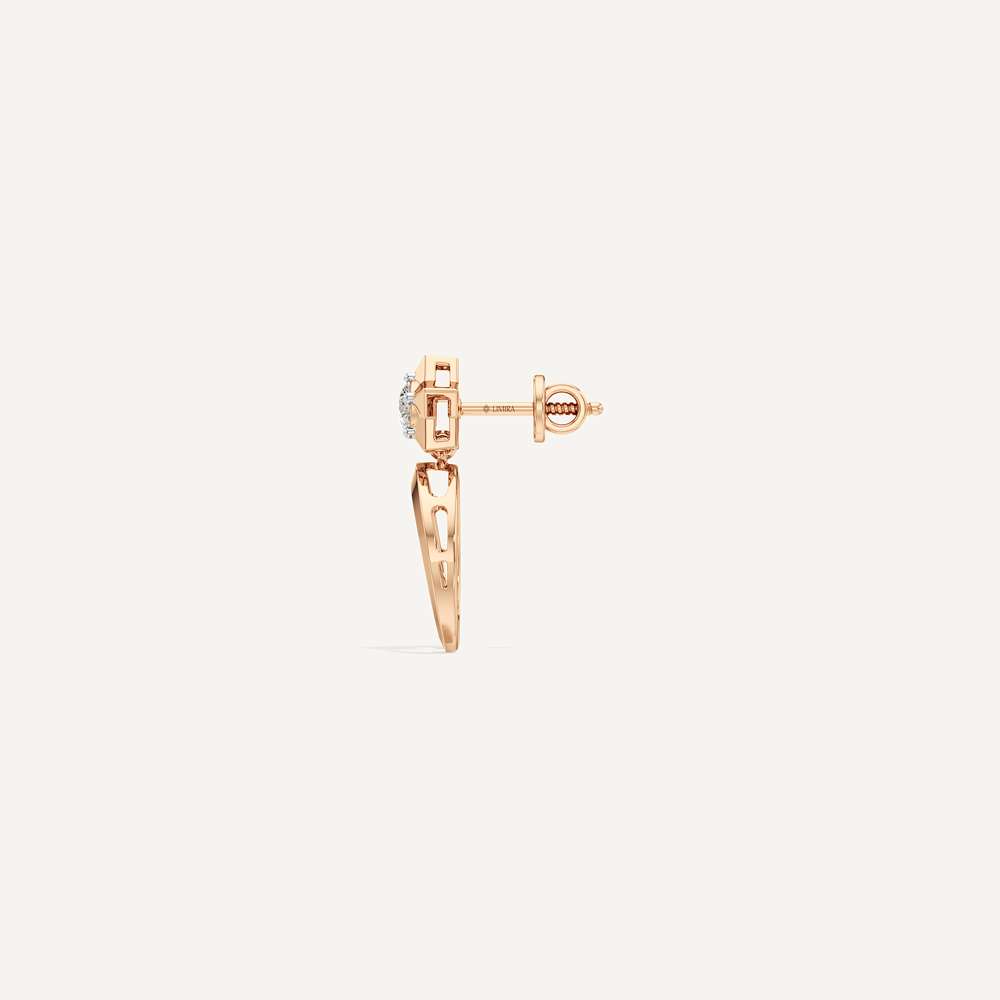 Polaris Halo Star Studded Horseshoe Earring
