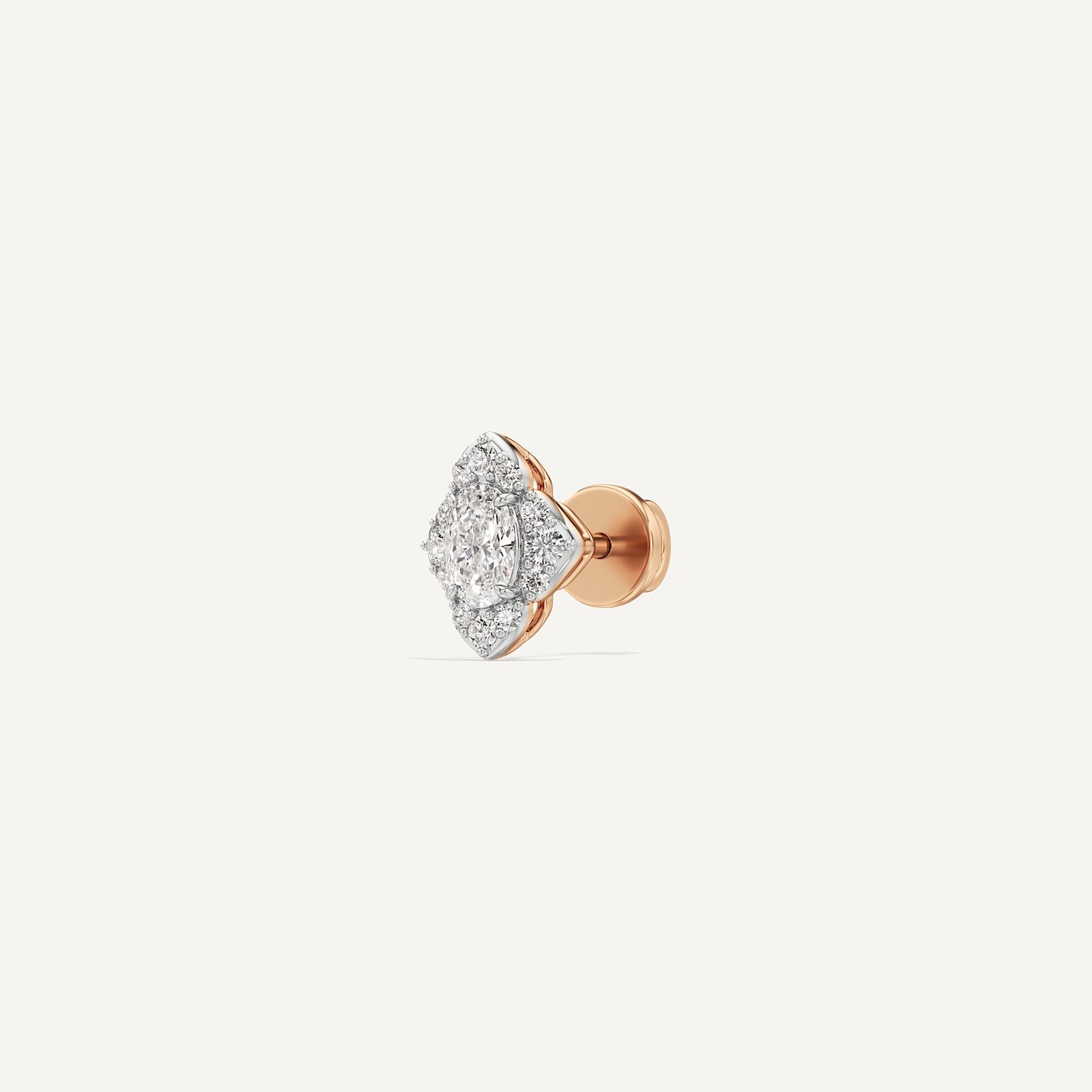 Emma Oval Diamond Stud