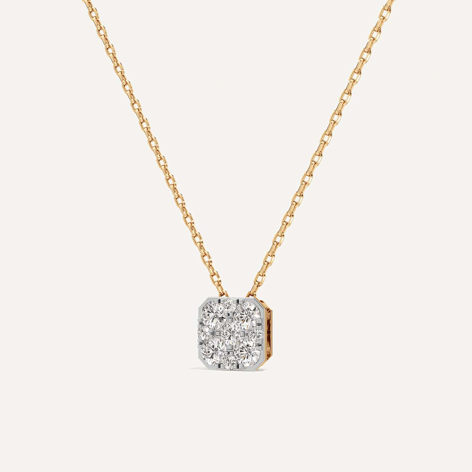 Orelia Asscher Diamond Pendant