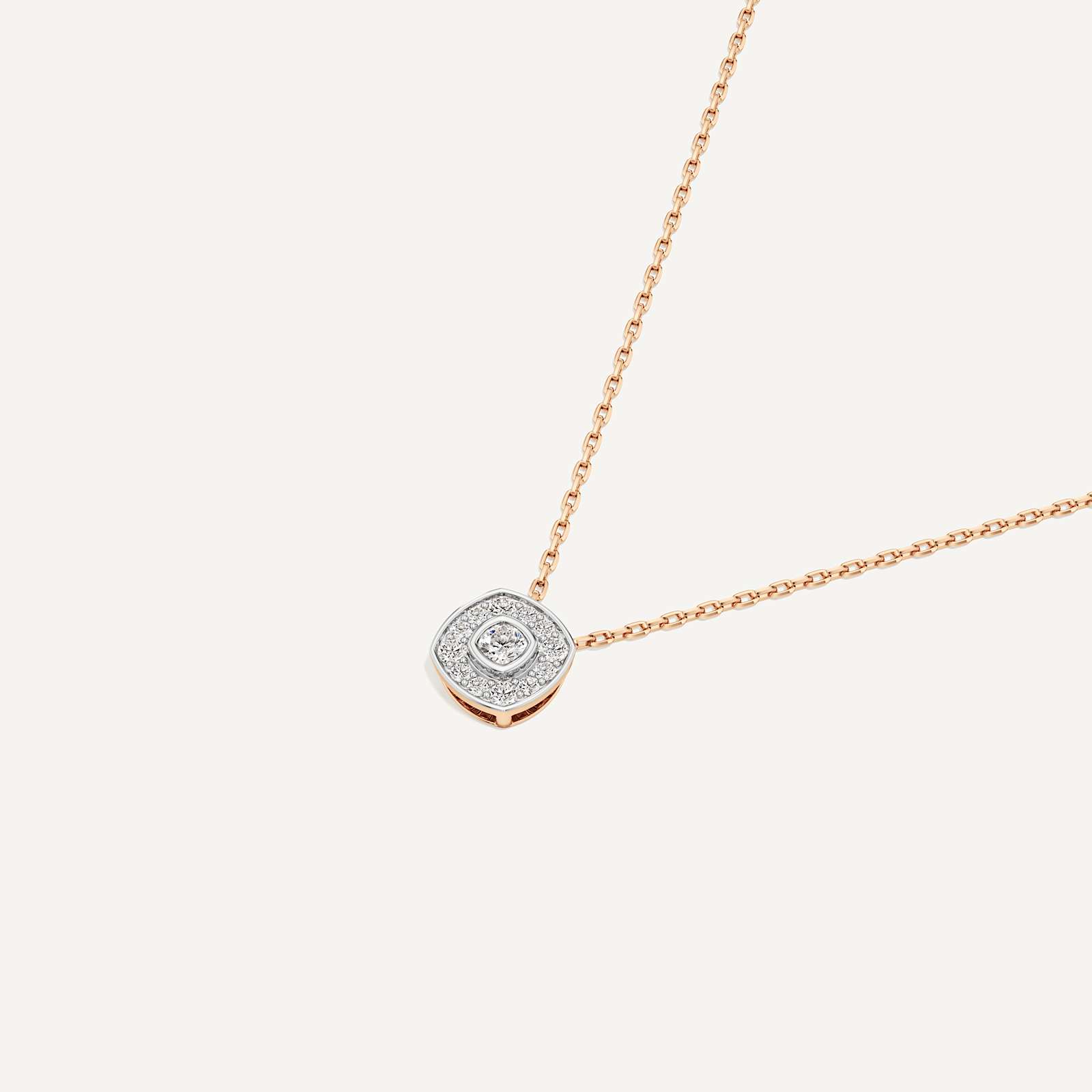 Distinctly Yours Cushion Diamond Pendant with Chain
