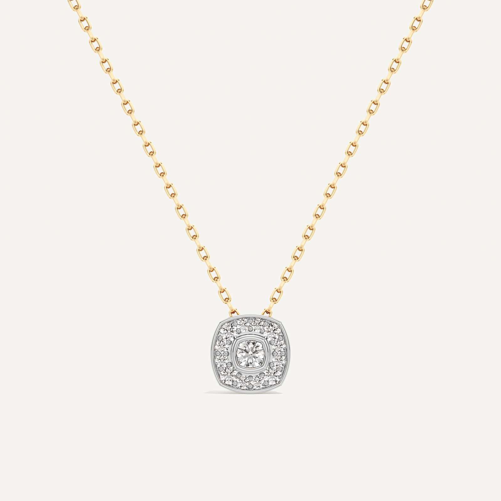 Distinctly Yours Cushion Diamond Pendant with Chain
