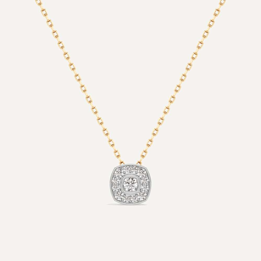 Distinctly Yours Cushion Diamond Pendant with Chain