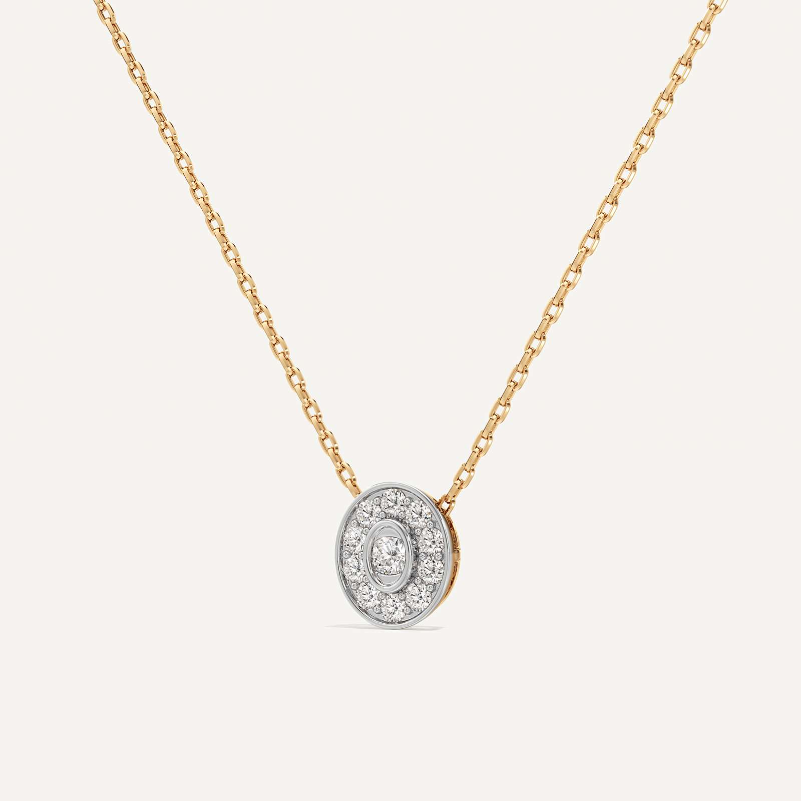 Seren Oval Diamond Pendant