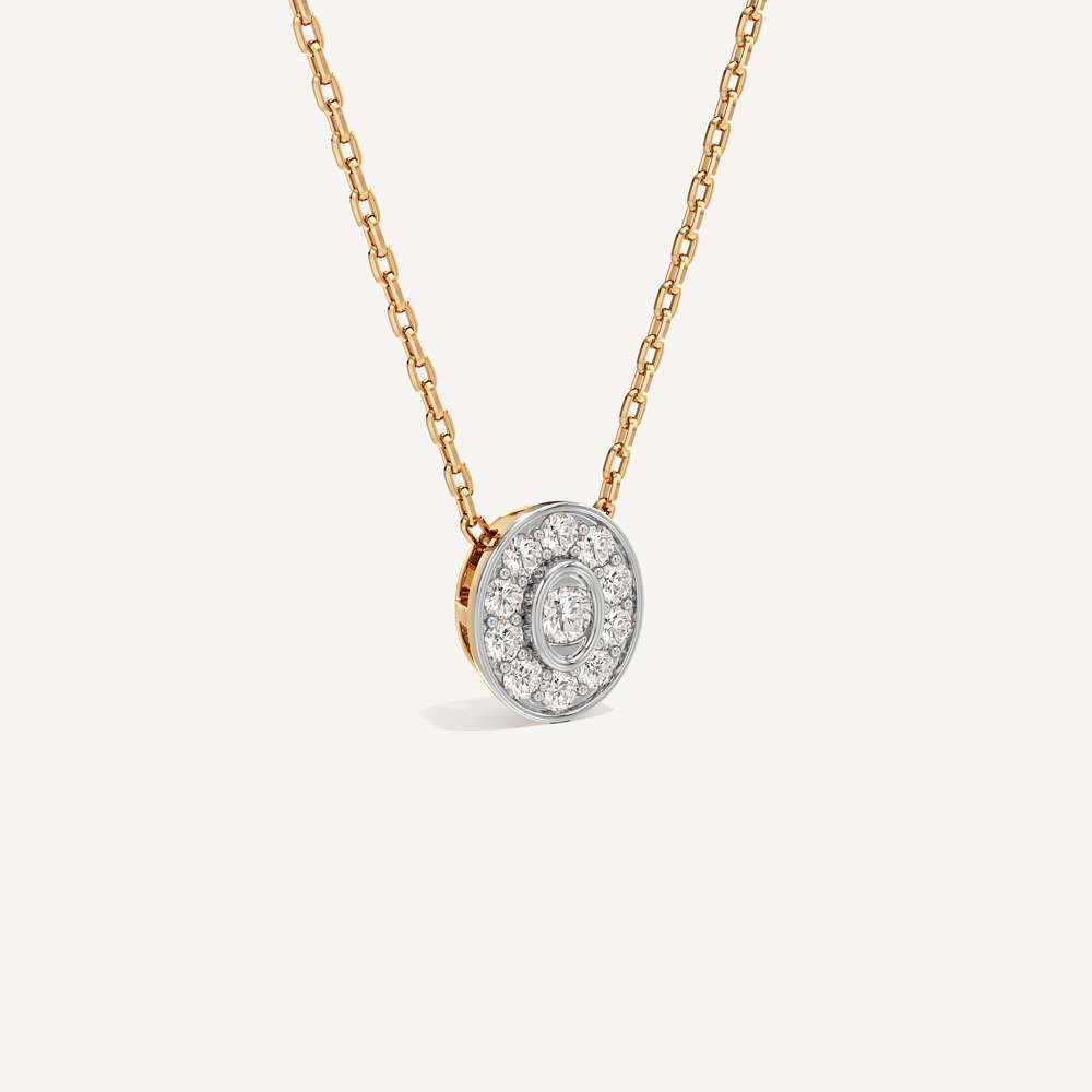 Secretely Favourite Oval Diamond Pendant with Chain