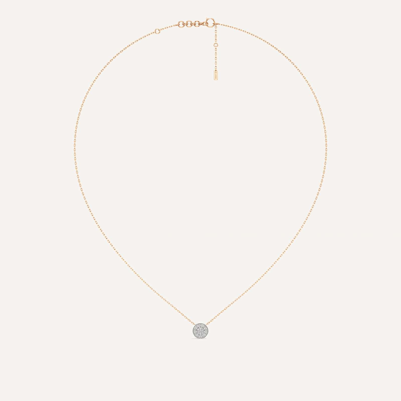 Part of You Round Diamond Pendant with Chain