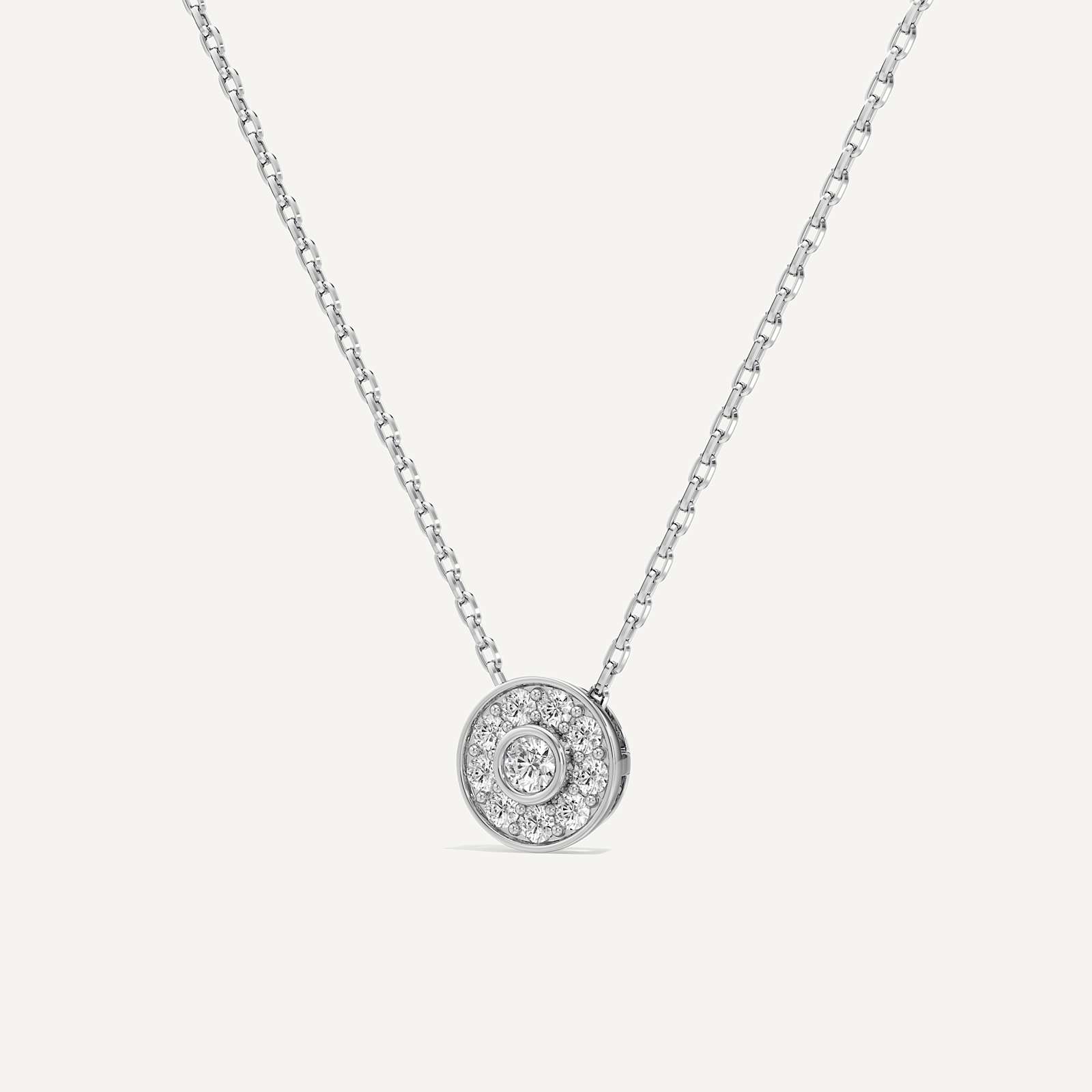 Polaris Round Diamond Pendant