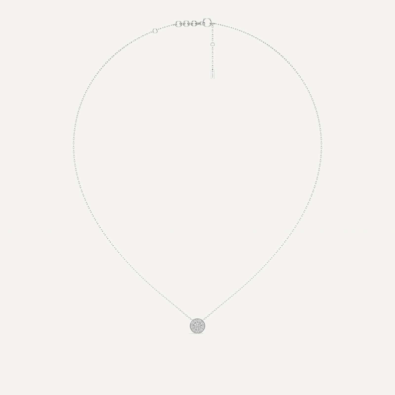 Part of You Round Diamond Pendant with Chain