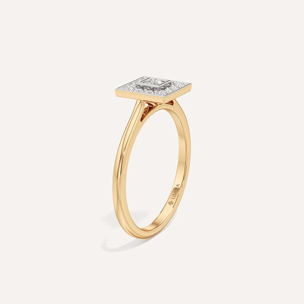 Subtle Spark Princess Diamond Ring
