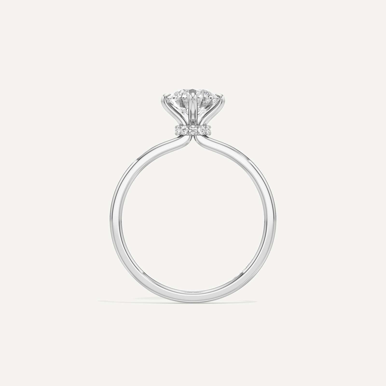 Aurelia Minimalist Round Solitaire