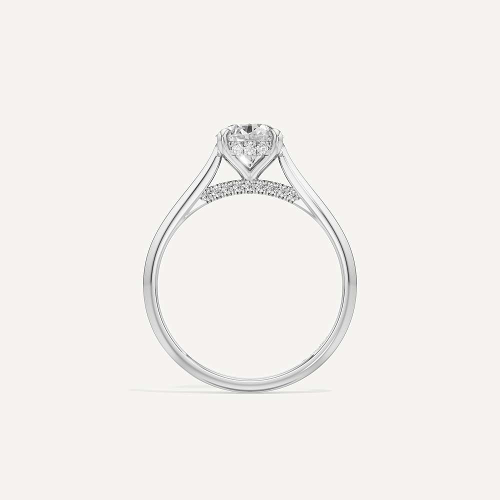 Held Round Solitaire Diamond