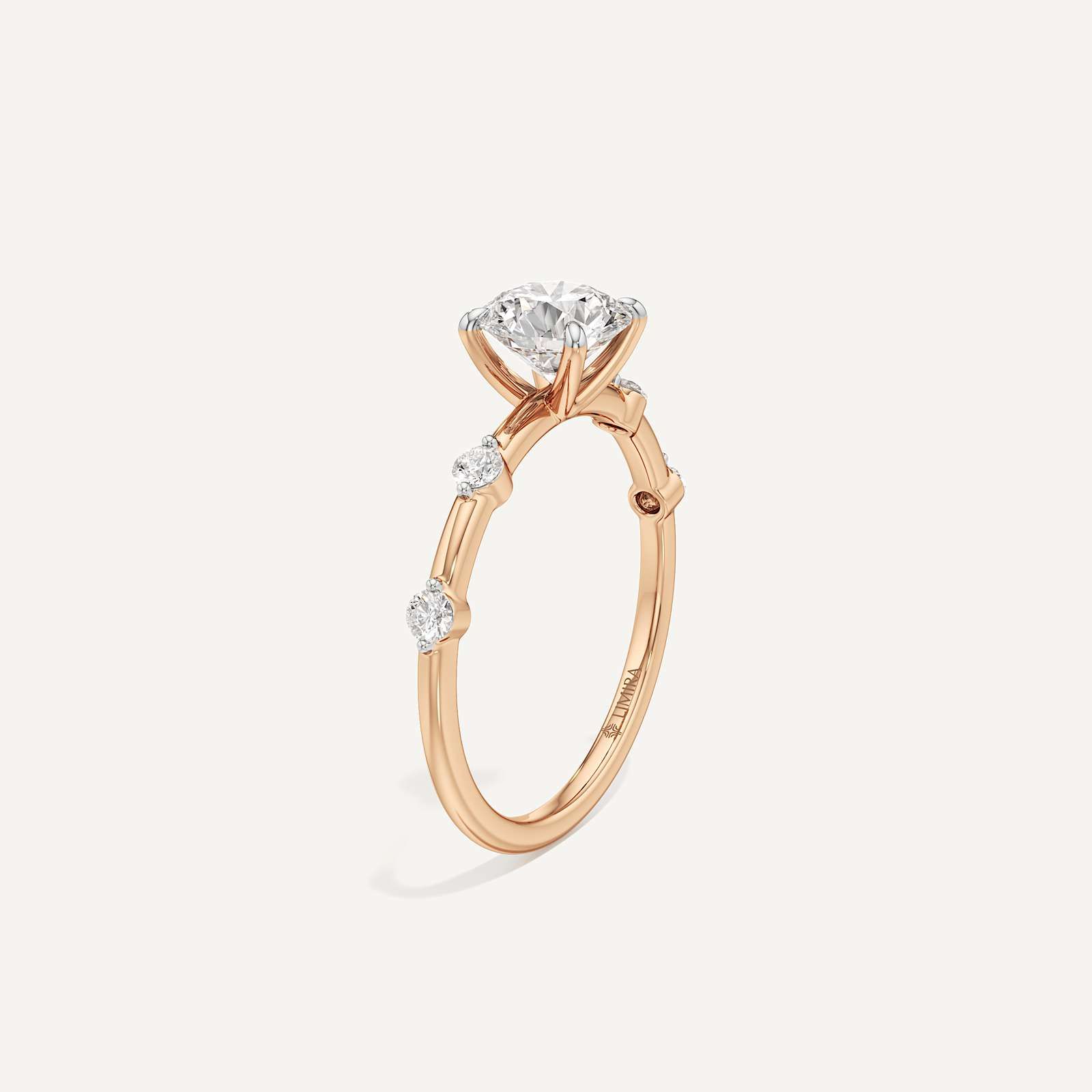 Viona Side Stone Solitaire Diamond