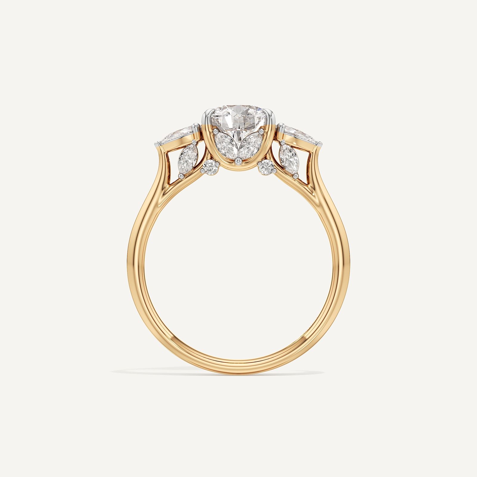 Triple Twist Diamond solitaire
