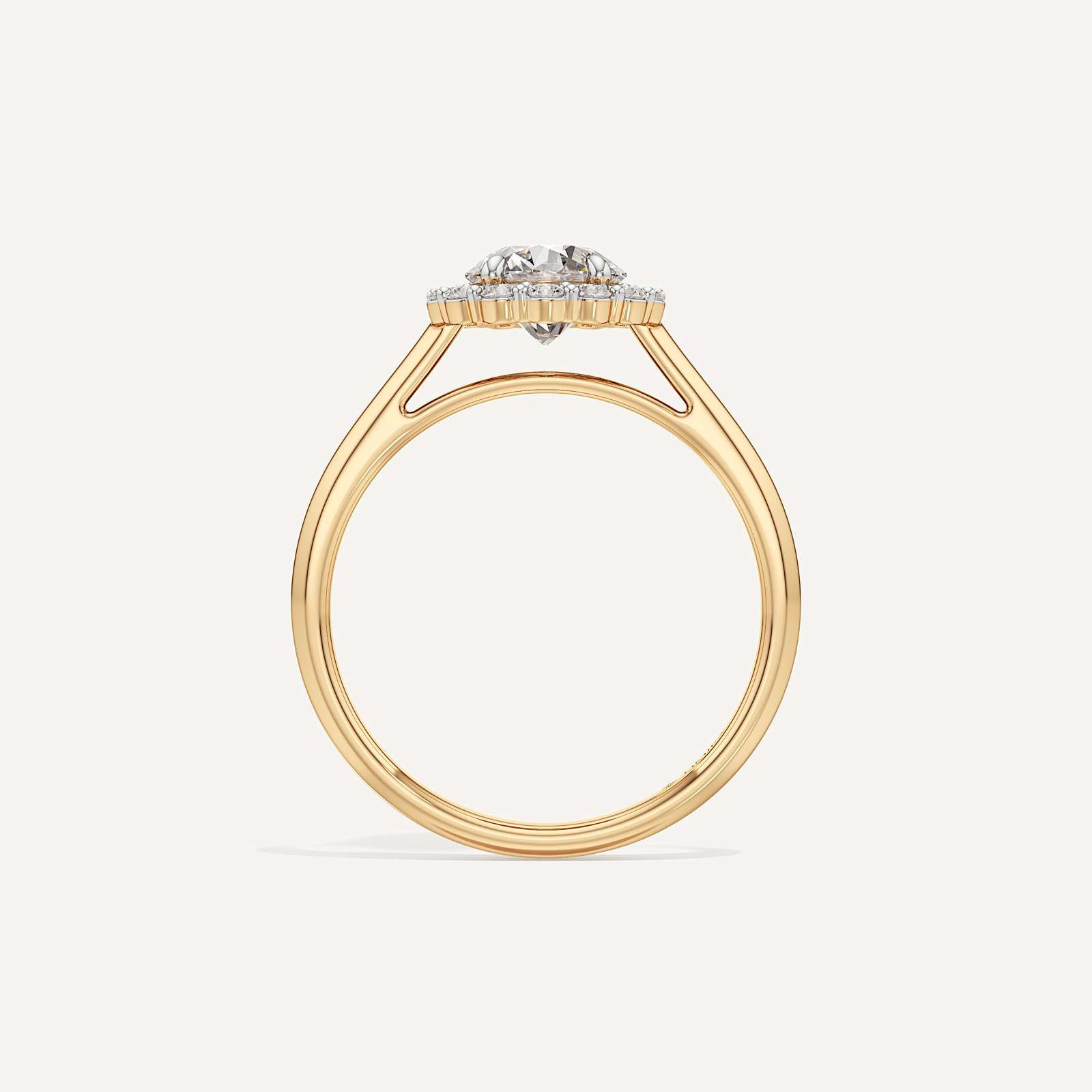 Sunflower Halo Diamond