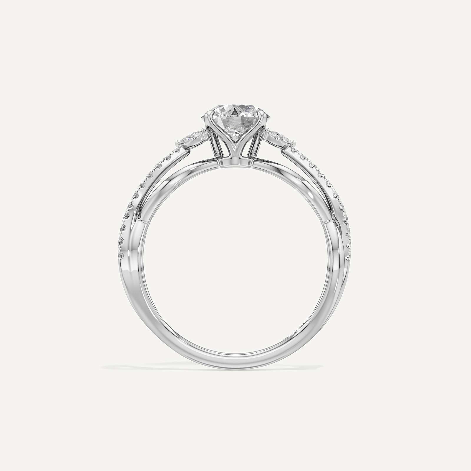 Helix Twisted Pave Diamond