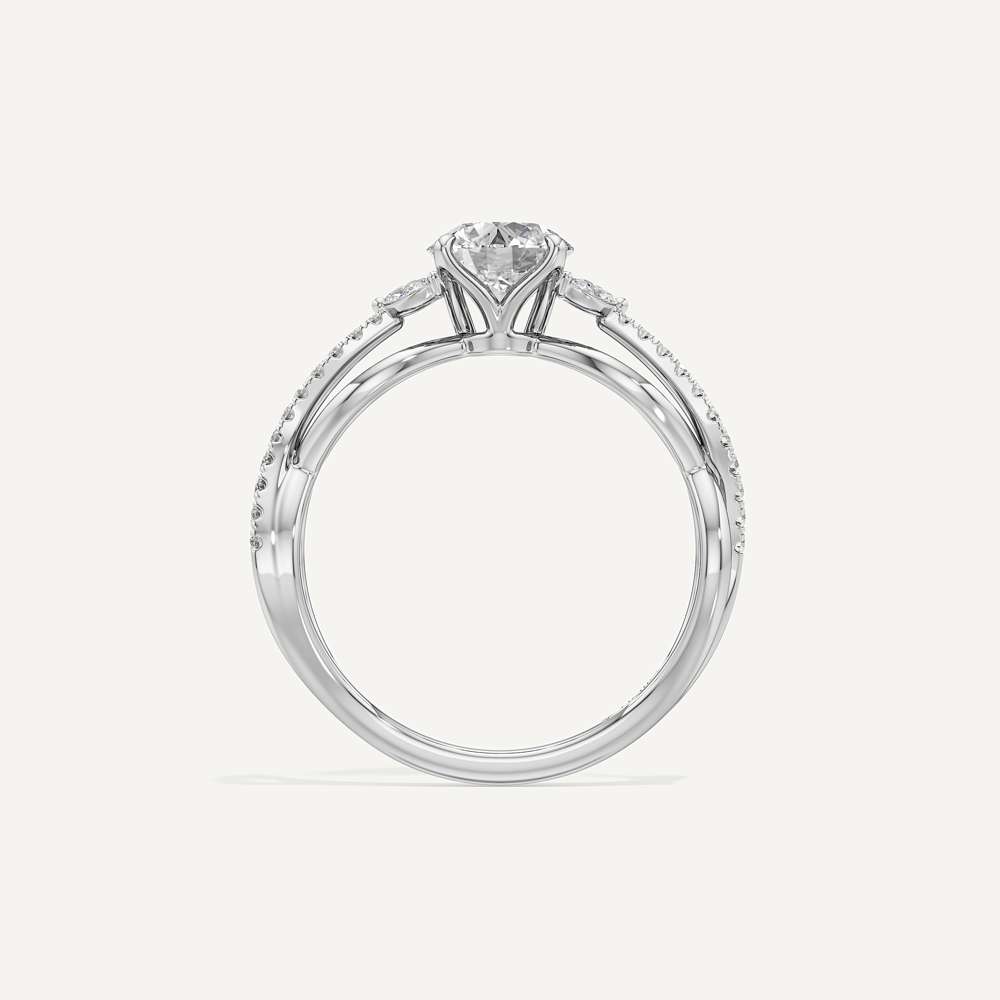 Helix Twisted Pave Diamond
