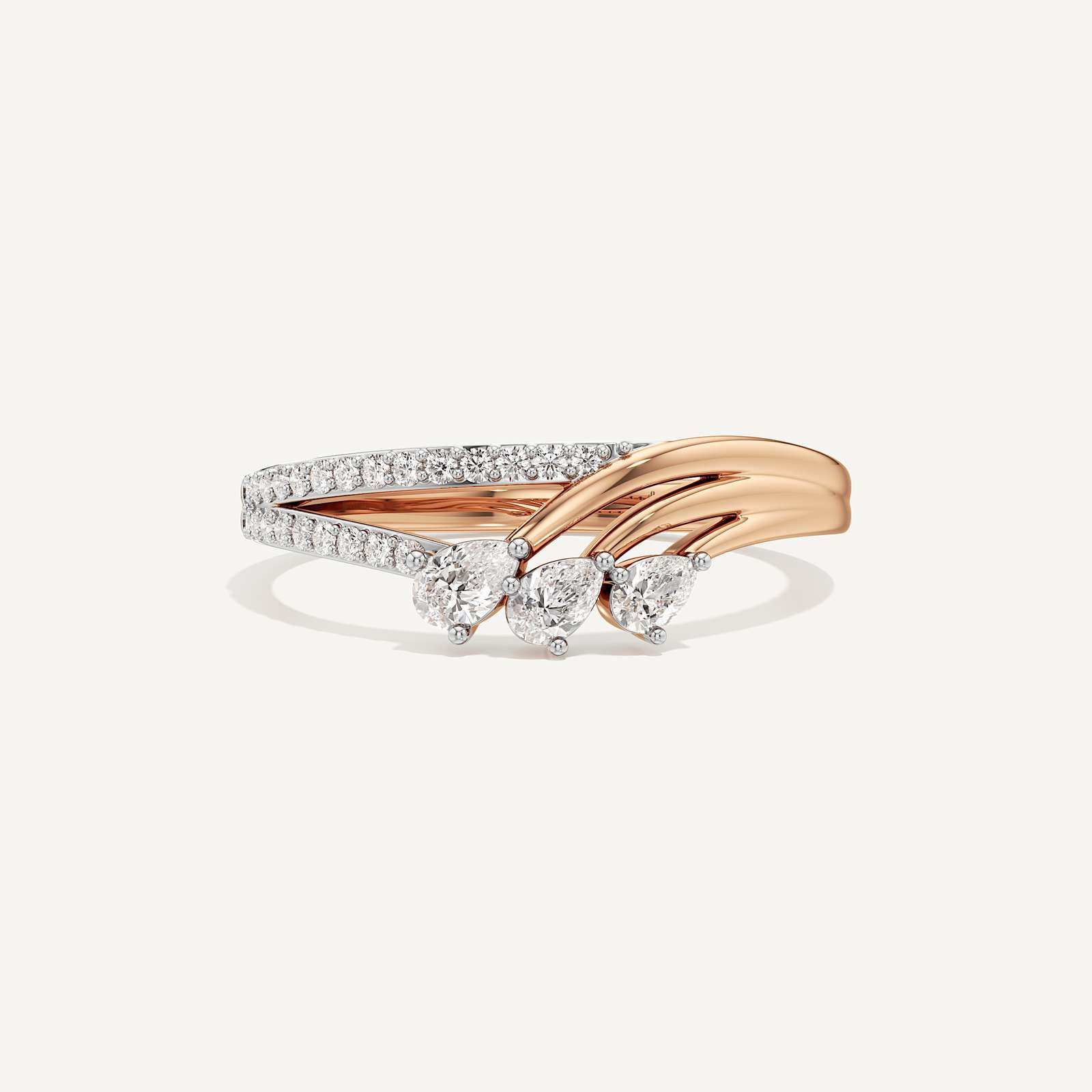 Bellezza Round & Pear Diamond