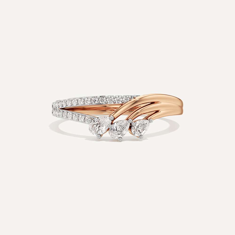 Bellezza Round & Pear Diamond