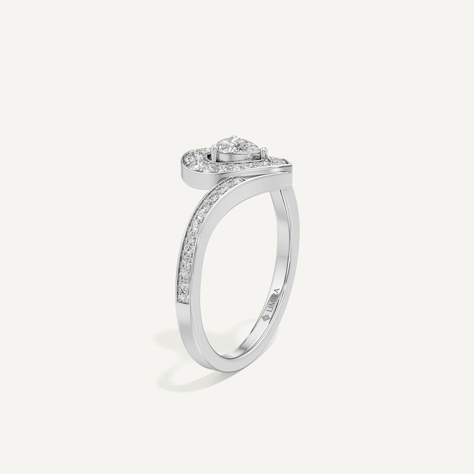 Bianca Pear Halo Diamond
