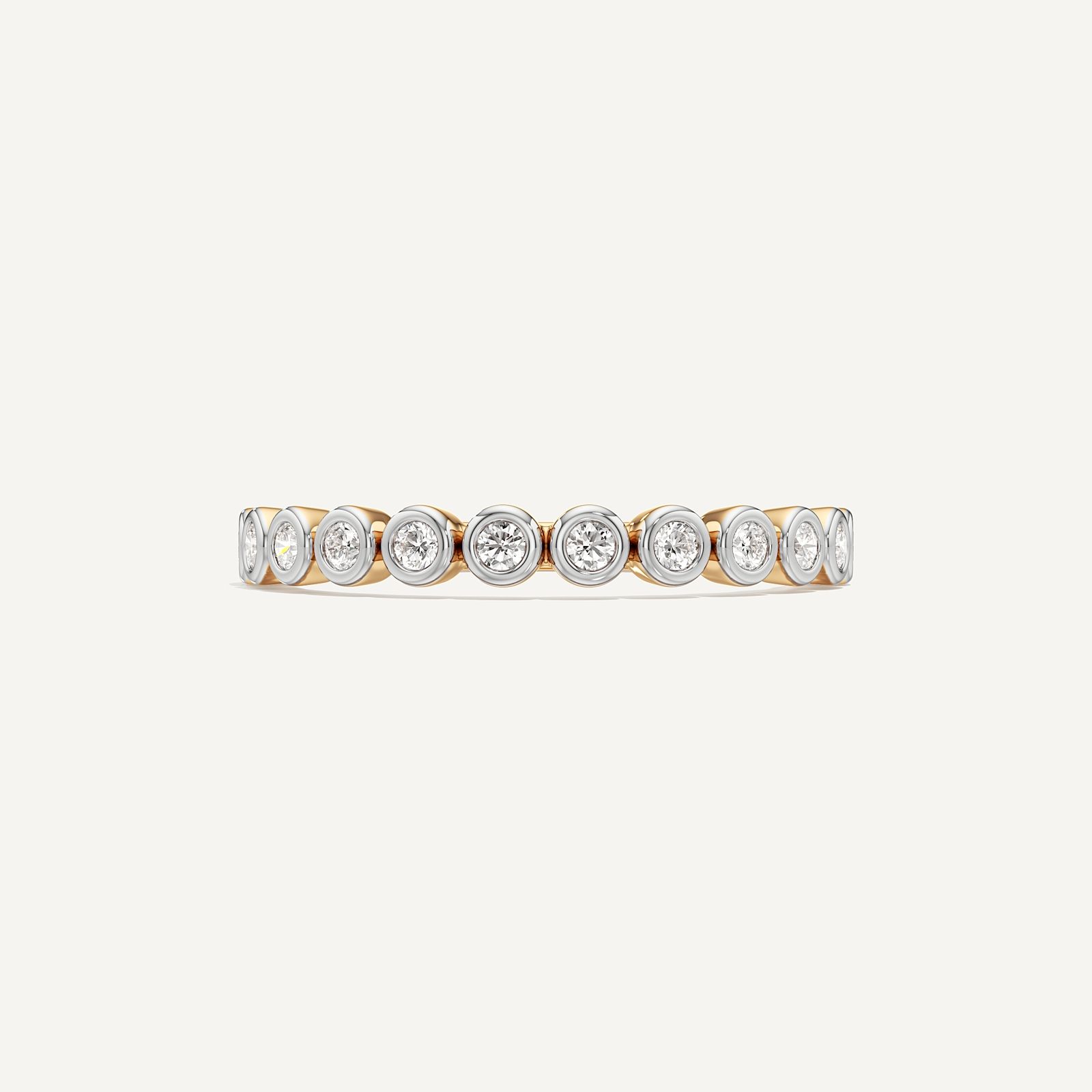 Eterna Bezel Diamond Band