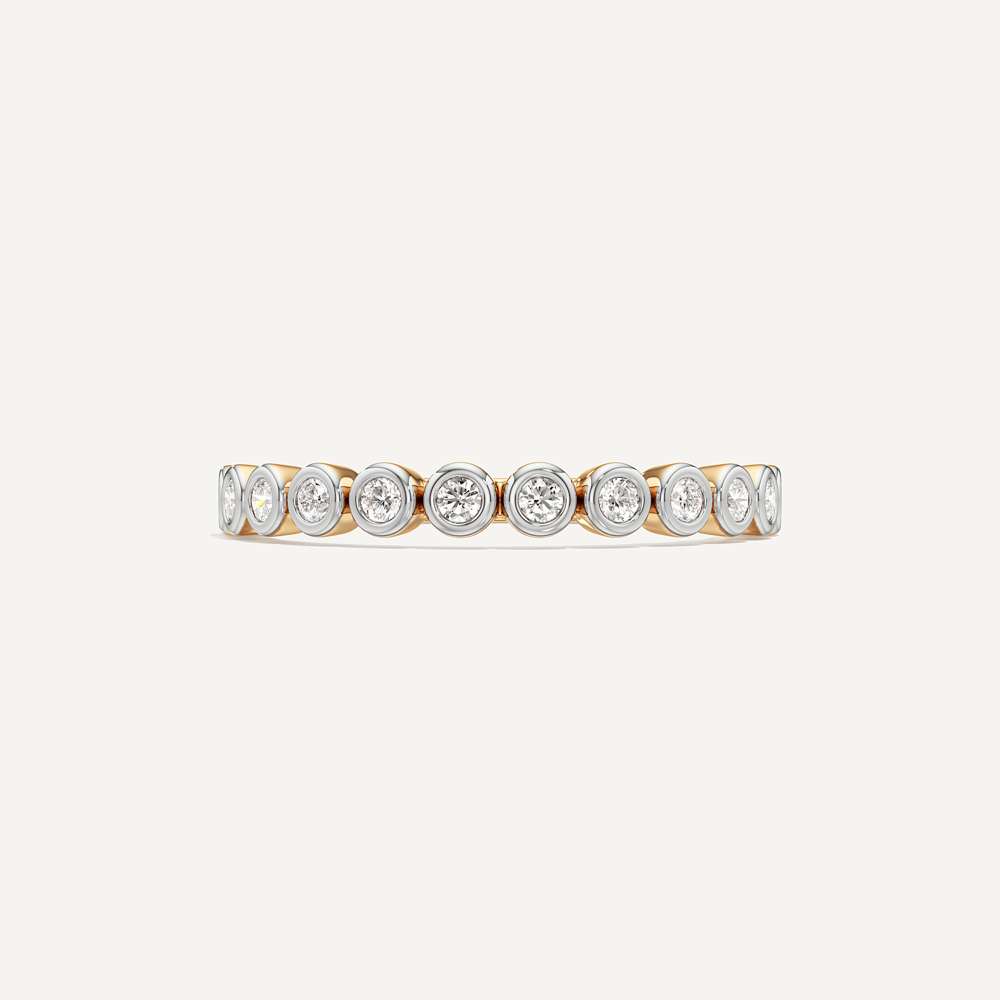 Eterna Bezel Diamond Band