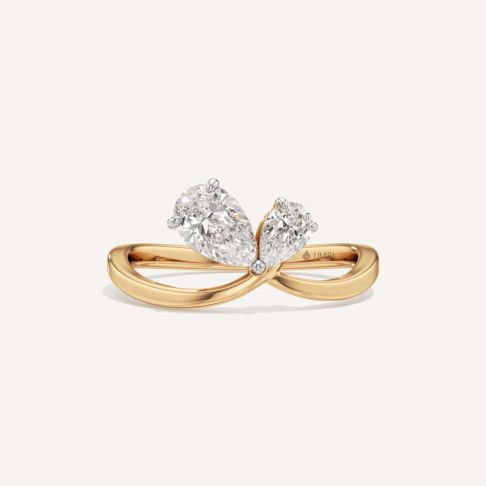 0.50 & 1 Ct Pear Duo Toi et Moi Diamond