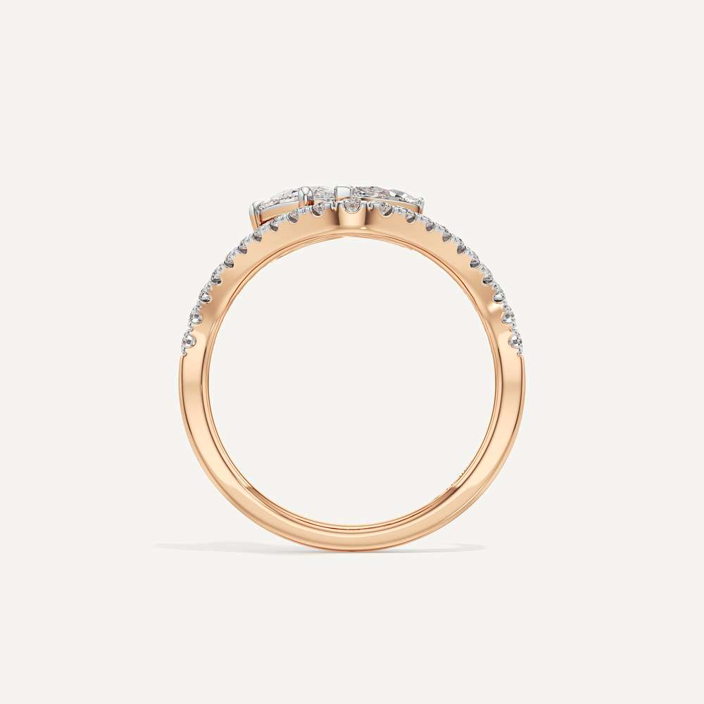 Marquise & Oval Wave Toi et Moi Diamond